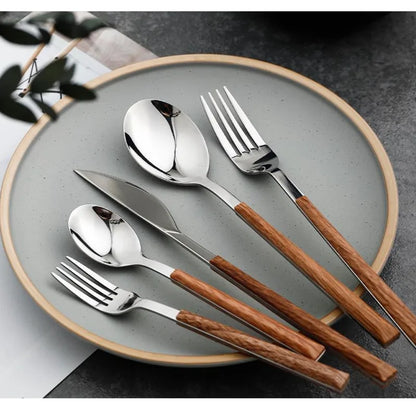 King Wooden Cutlery Set