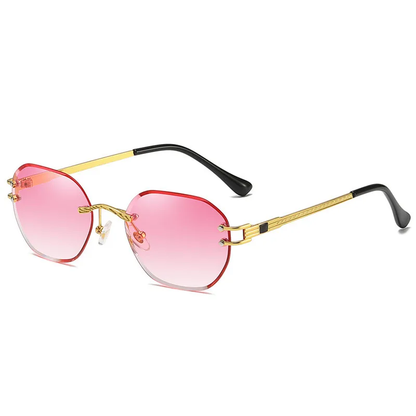 56mm Rimless Square Sunglasses