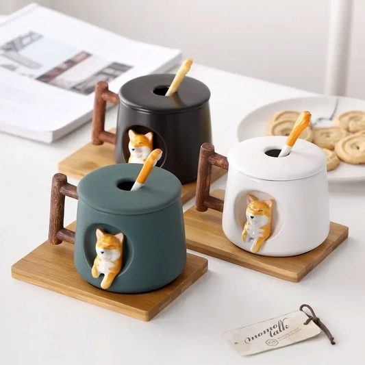 Ceramic Shiba Inu Dog Mugs