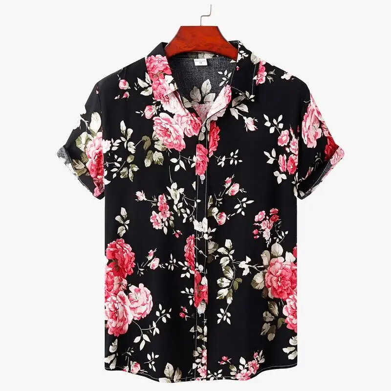 Lightweight Floral Button-Up Shirt