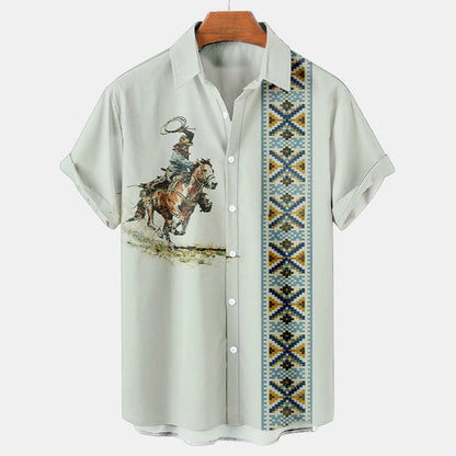 Cowboy Button-Up Shirt