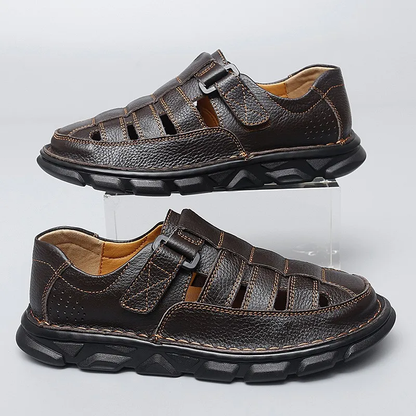 Durable Leather Breathable Sandal