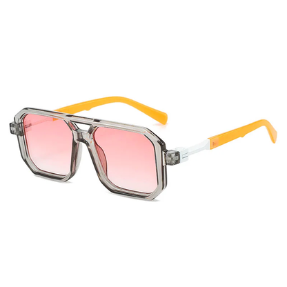 Square Retro Aviator Sunglasses