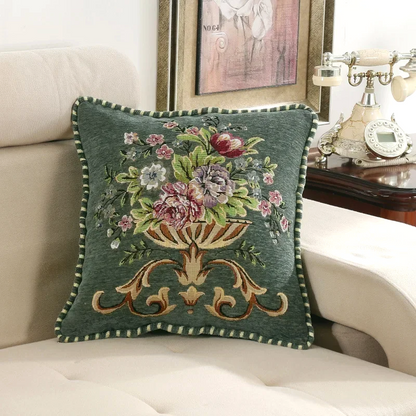 Jacquard Floral Cushion Covers
