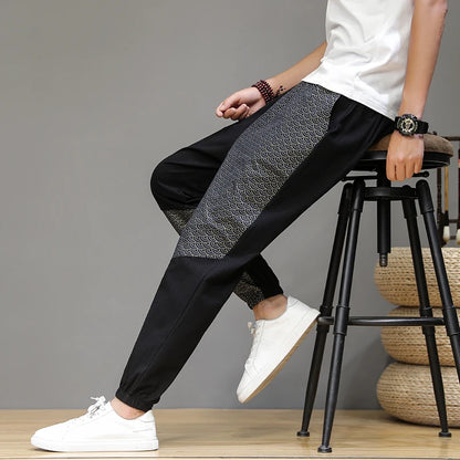 100% Cotton Lightweight Diamond-Shaped Breathable Pants