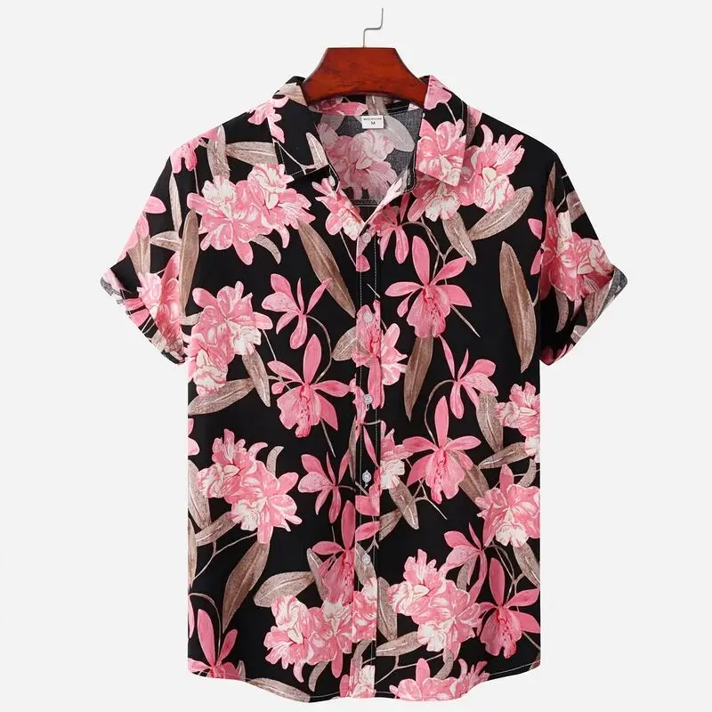 Lightweight Floral Button-Up Shirt