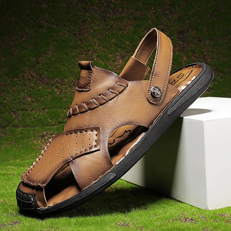 Vintage Leather Breathable Sandals