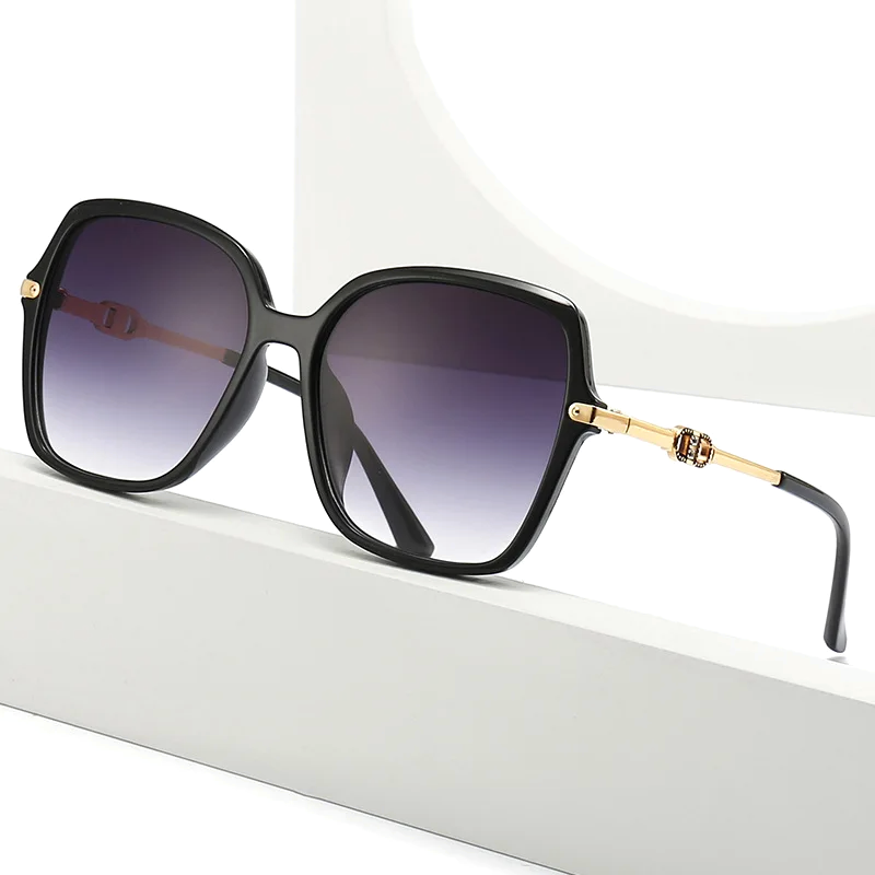 53mm Rhinestone Oval Sunglasses
