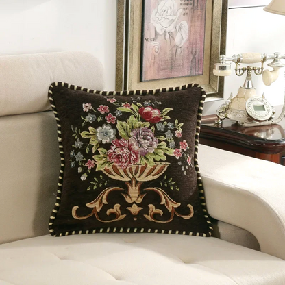 Jacquard Floral Cushion Covers