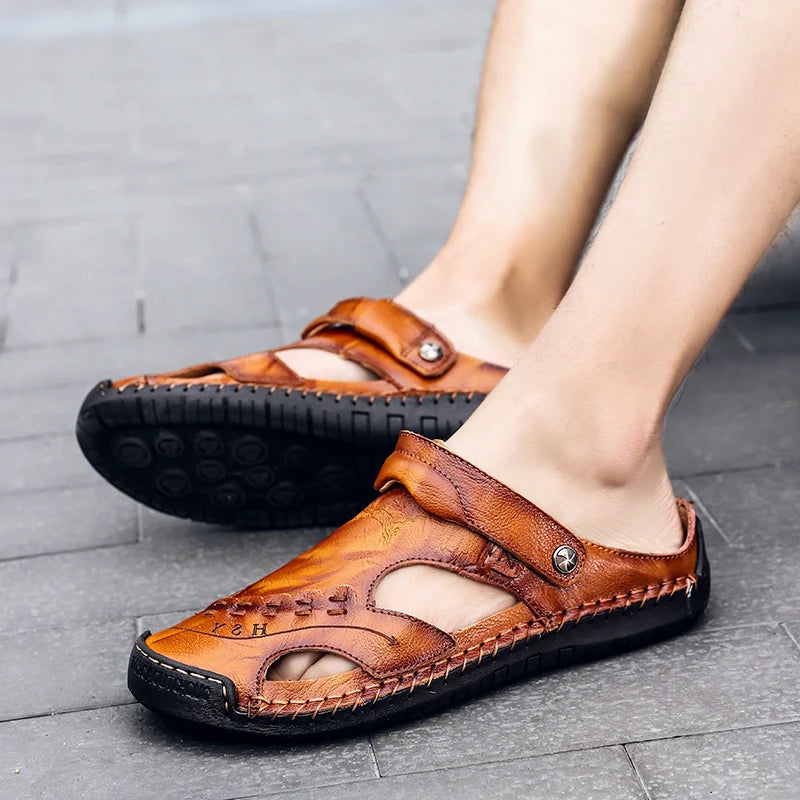 Leather Breathable Slip-Resistant Sandal