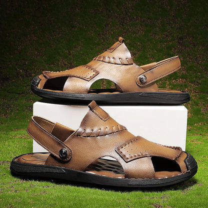 Vintage Leather Breathable Sandals