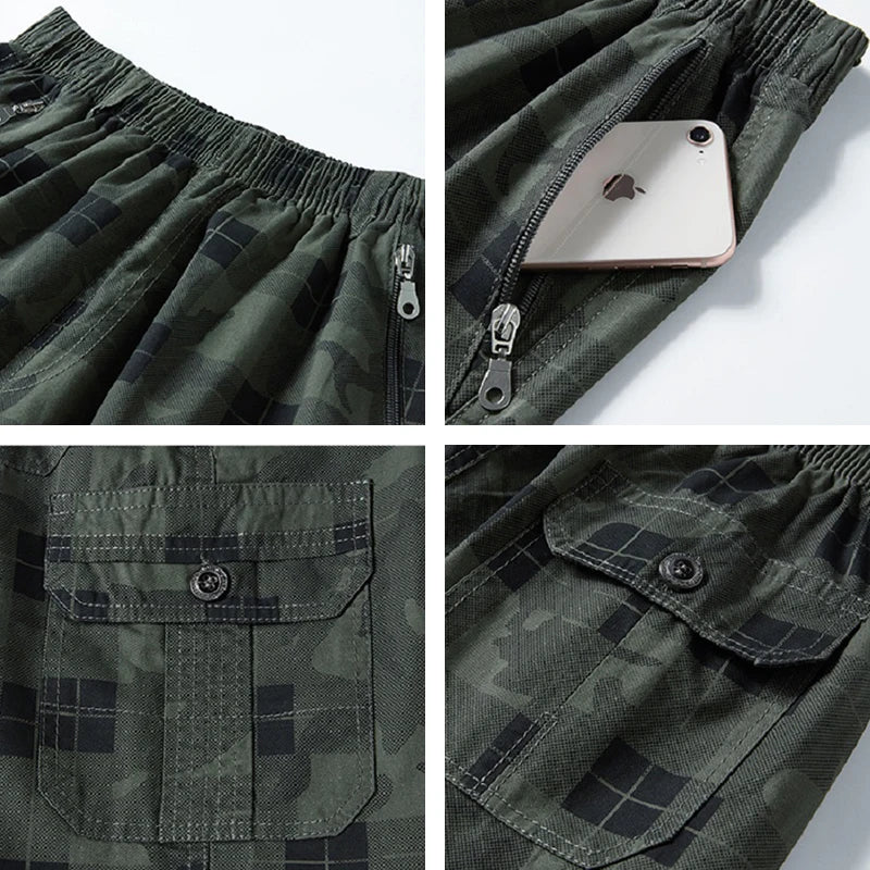 Cargo Breathable Multi-Pocket Cotton Shorts